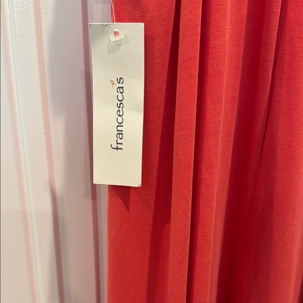 Francesca's Collections Coral Sleeveless Dress - Picture 3 of 5